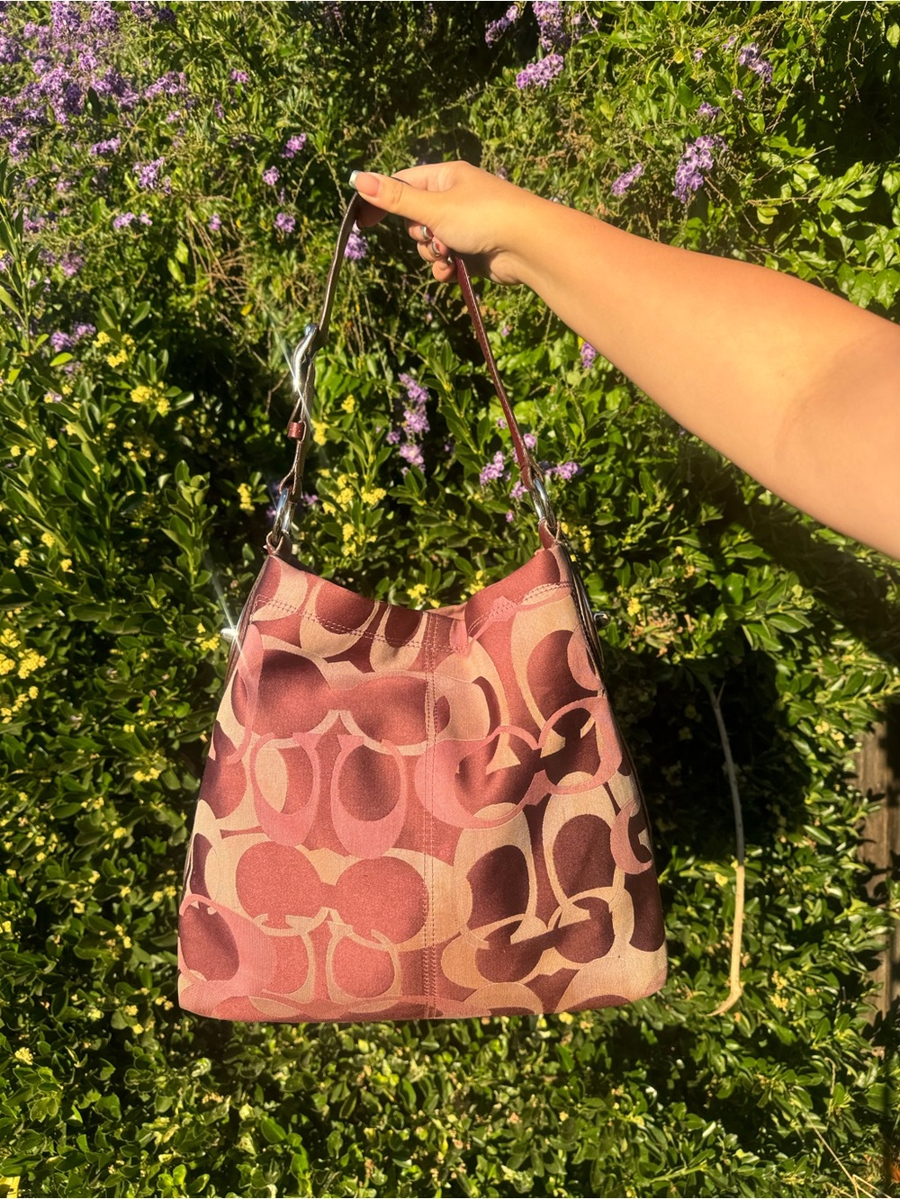 Y2K Coach Penelope purple plum shoulder bag